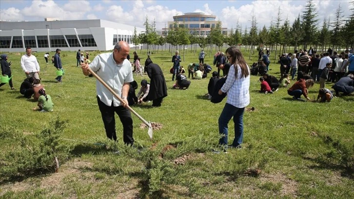 Depremde hayata veda eden 14 üniversiteli adına fidan dikildi