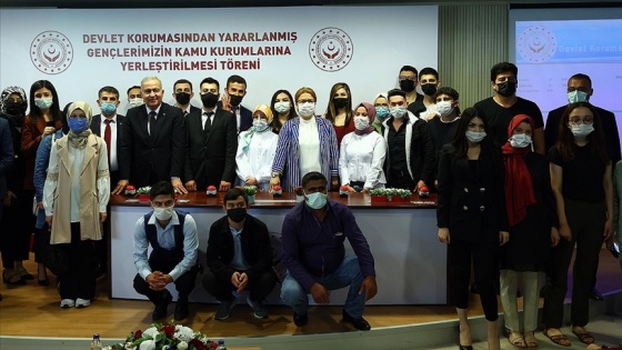 Devlet korumasındaki 890 gencin kamu kurum ve kuruluşlarına ataması yapıldı