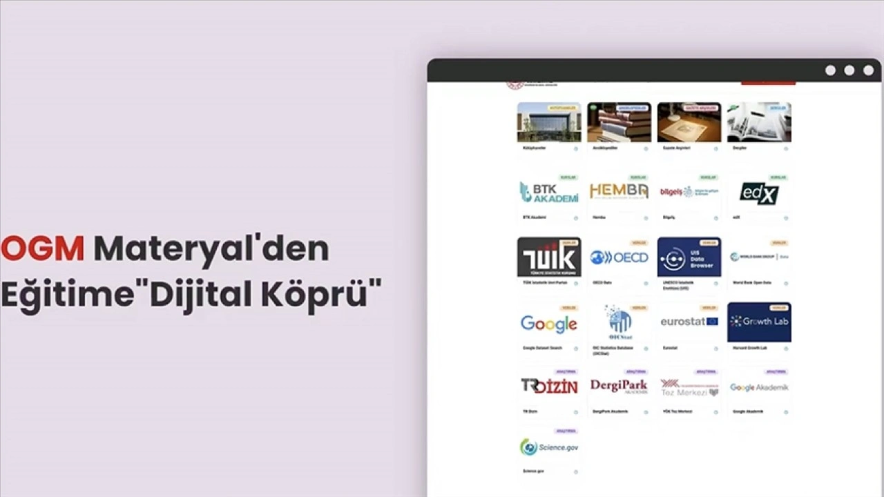 "Dijital &Ouml;ğrenme K&ouml;pr&uuml;s&uuml;" platformu erişime a&ccedil;ıldı