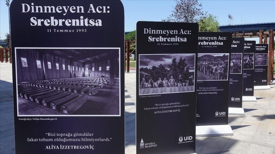 'Dinmeyen Acı: Srebrenitsa' sergisi, Hasköy Kültür ve Gösteri Merkezi'nde ziyarete açıldı
