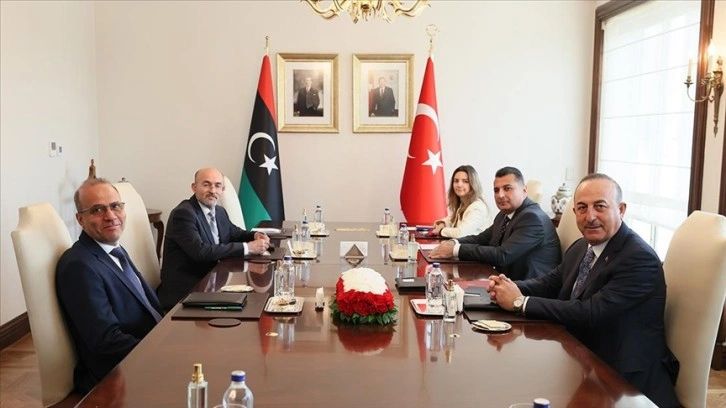Dışişleri Bakanı Çavuşoğlu, Libya Başkanlık Konseyi Başkan Yardımcısı Lafi ile görüştü