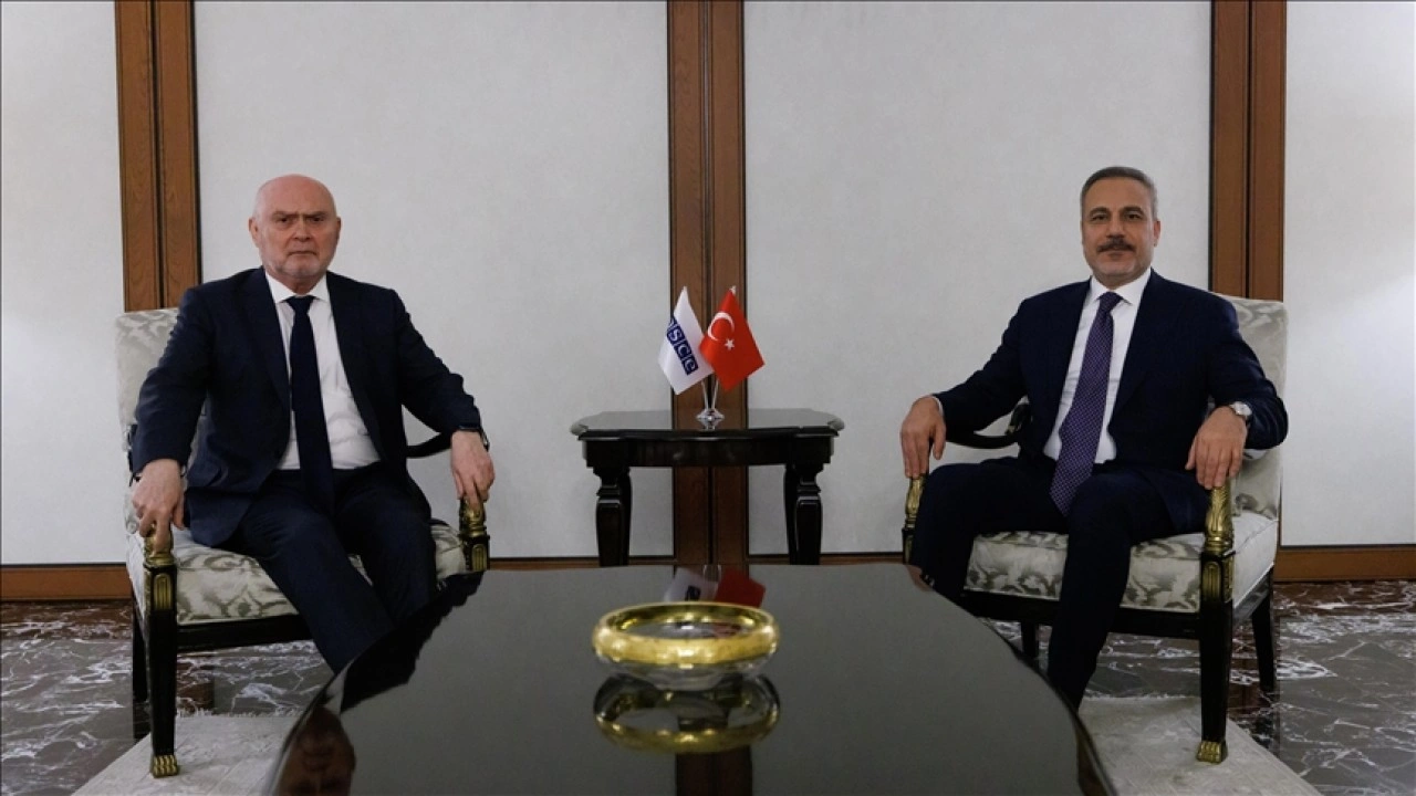 Dışişleri Bakanı Fidan, Ankara'da AGİT Genel Sekreteri Sinirlioğlu ile görüştü