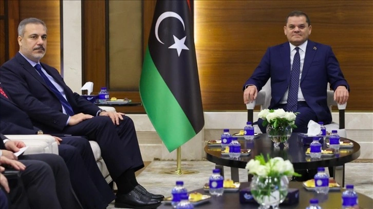 Dışişleri Bakanı Fidan, Libya Başbakanı Dibeybe ile görüştü