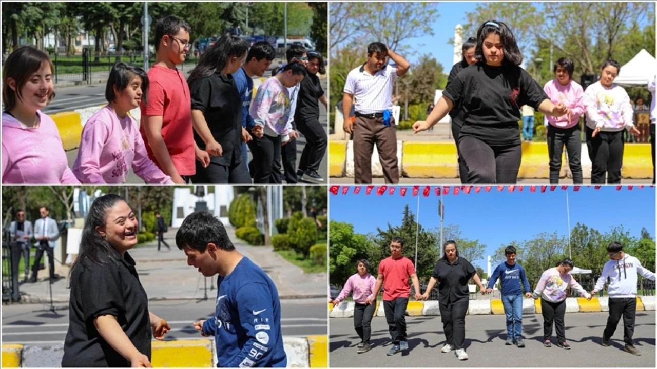 Diyarbakır'ın özel çocukları 23 Nisan'da akranlarına folklor gösterisi sunmaya hazırlanıyo