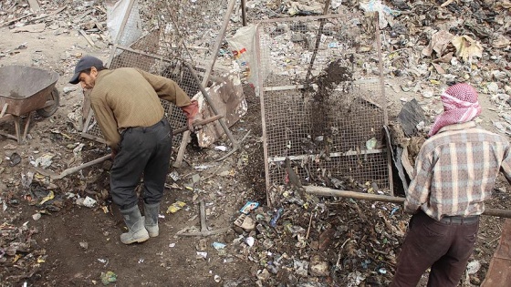Doğu Guta'da çöplerden gübre üretiliyor