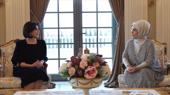 Emine Erdoğan Özbekistan Cumhurbaşkanı Mirziyoyev'in eşi ile görüştü