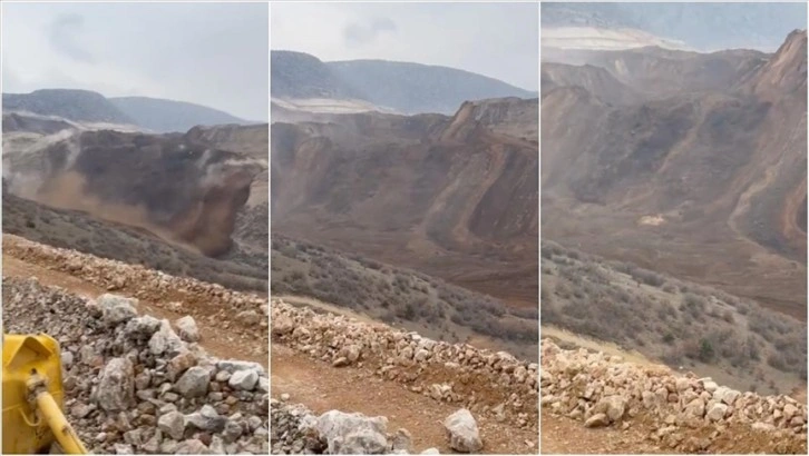 Erzincan'da altın madeninin bulunduğu bölgede toprak kayması meydana geldi