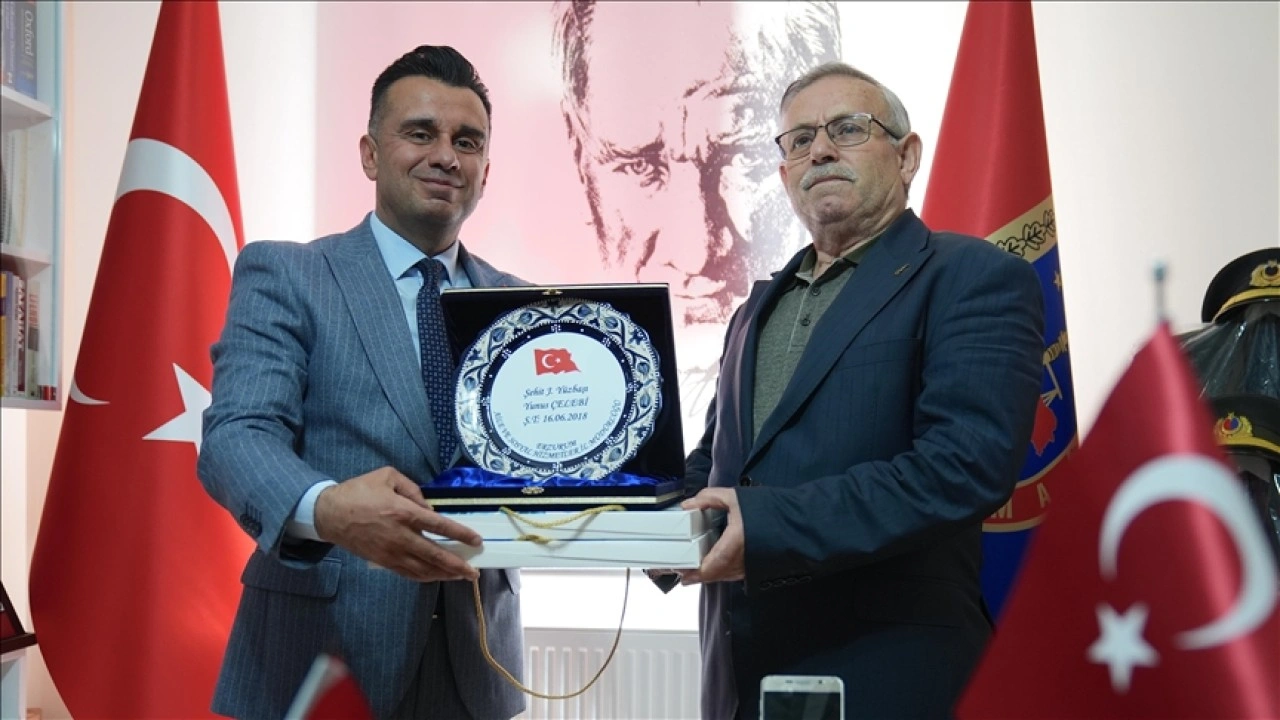 Erzurum'da şehit babaları ile gazilerin Babalar Günü kutlandı