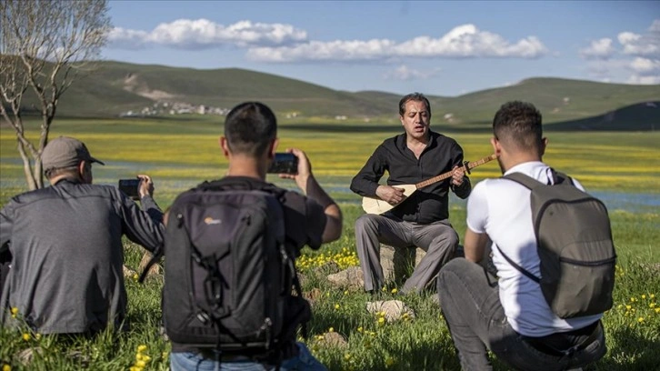 Erzurum'da 'kopuz' eşliğinde foto safari