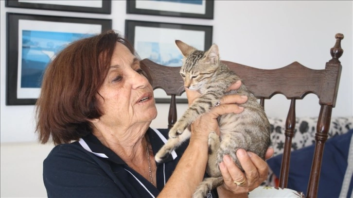 Eşinin ölümünden sonra evine aldığı 15 kediye 