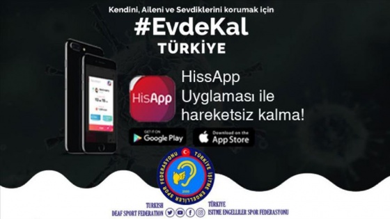 'Evdekal, HisApp ile hareketsiz kalma'