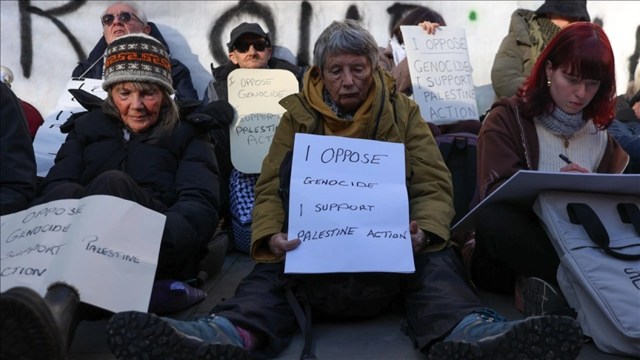 Filistin Davaları İnisiyatifinden "Palestine Action" grubu aktivistlerine destek