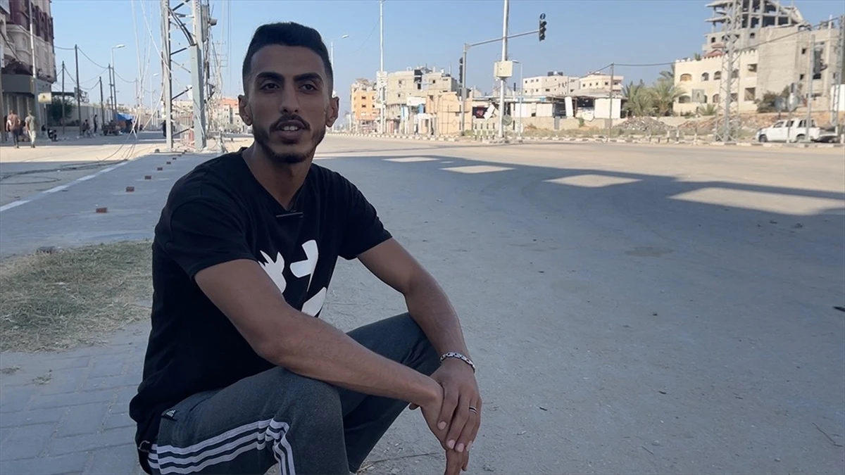 Filistinli İbrahim, çektiği videolarla Gazze'de yardım adı altında yaşanan 'sefalet'i dünyaya duyuruyor