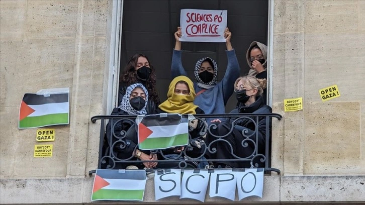 Fransız siyasetçilerini yetiştiren Sciences Po okullarında "Filistin'e destek" rüzgar