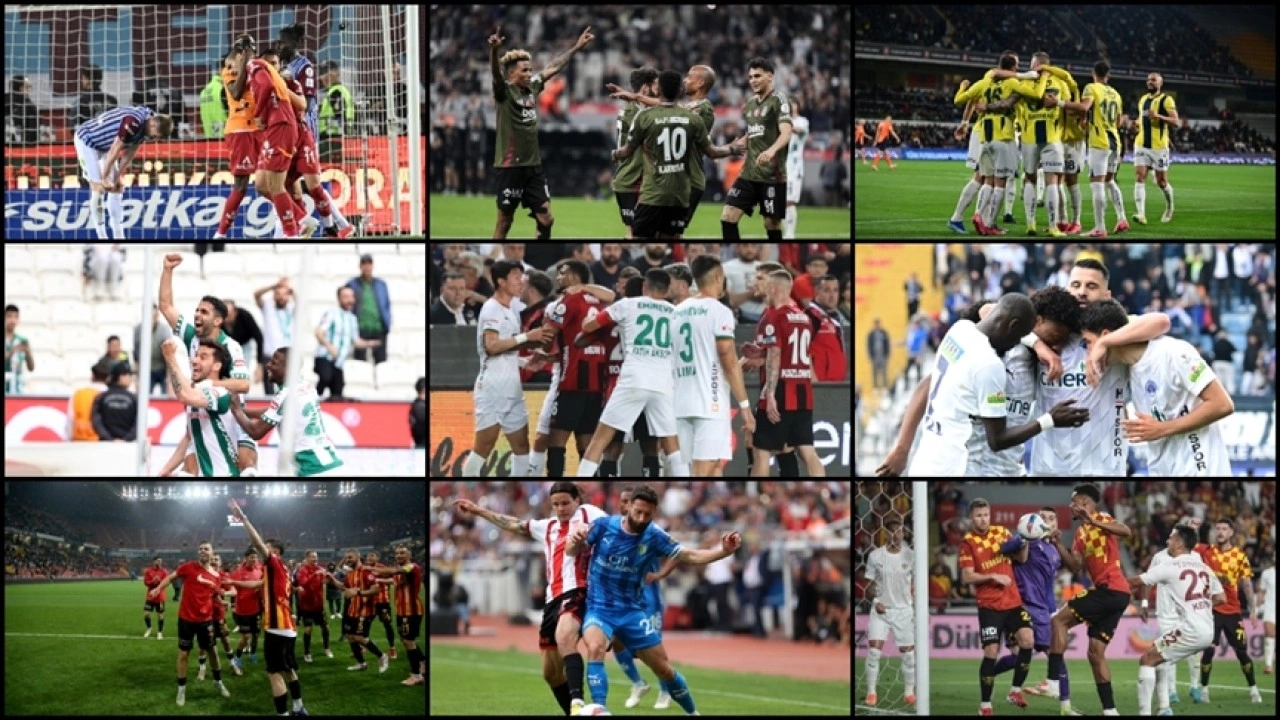 Galatasaray, bitime 3 hafta kala Fenerbahçe'nin 8 puan önünde liderliğini sürdürdü