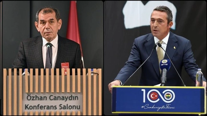 Galatasaray-Fenerbahçe maçı öncesi başkanlar Dursun Özbek ve Ali Koç'un derbi karnesi