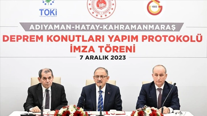 Galatasaray ile TOKİ, deprem bölgesinde 300 konutun inşası için protokol imzaladı