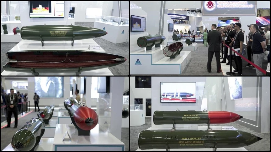 GAZAP ve HAYALET uçak bombaları ilk kez IDEF 2025'te sergilendi