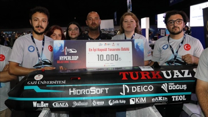 Gazi Üniversitesi öğrencileri Türkiye'nin en hızlı hyperloop aracını tasarladı
