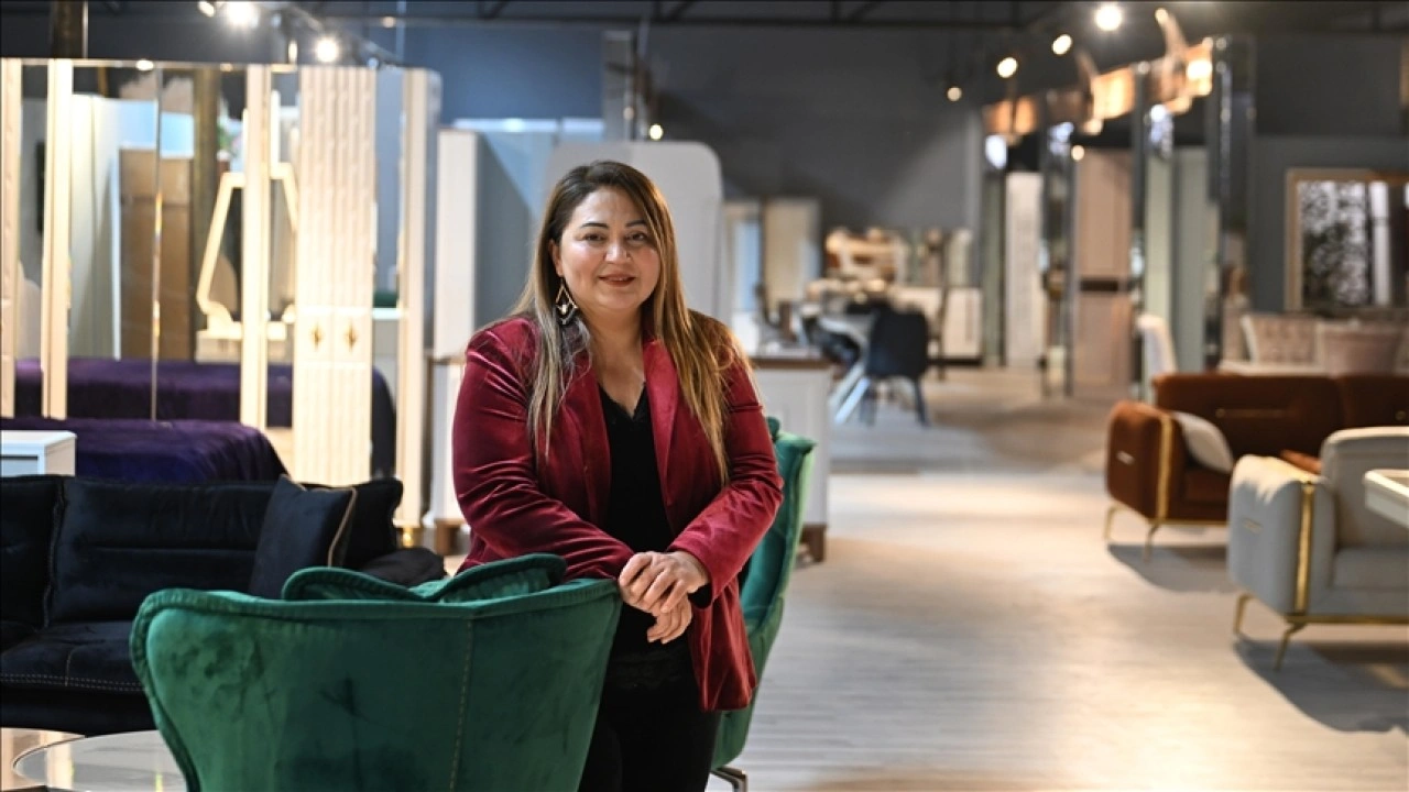 Gaziantep'te mobilya üreten kadın girişimci 8 ülkeye ihracat gerçekleştiriyor