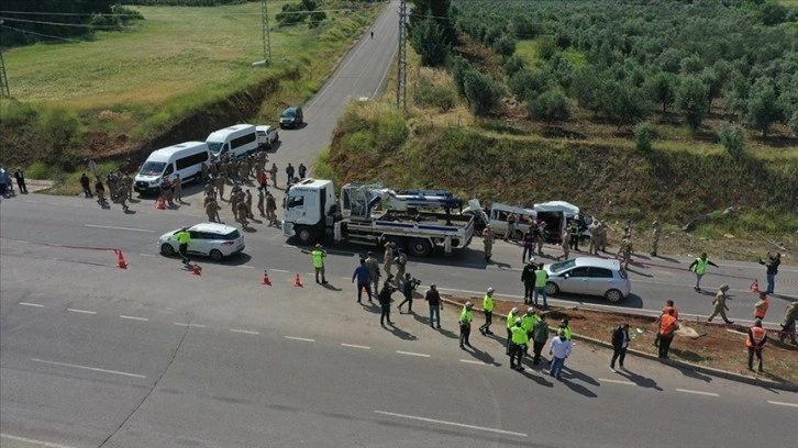 Gaziantep'te 9 kişinin öldüğü trafik kazasındaki araç kamerada