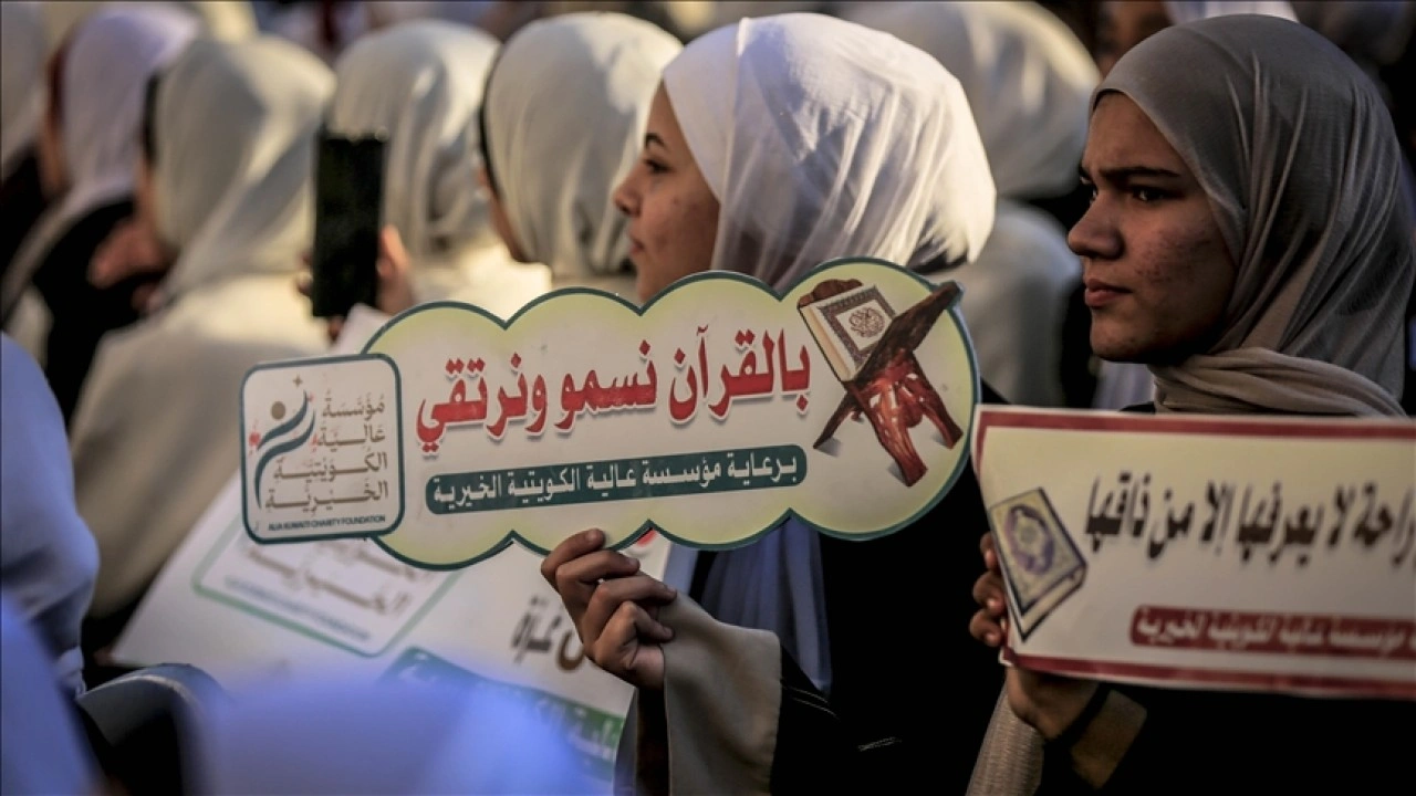 Gazze Şeridi&rsquo;nde 500 hafız i&ccedil;in icazet t&ouml;reni d&uuml;zenlendi