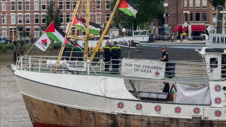 Gazze'ye yardım götürmek üzere Norveç'ten yola çıkan Handala isimli gemi Hollanda'ya