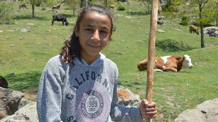 Genç milli güreşçi Fatma Yılmaz'ın başarısının sırrı köy hayatı