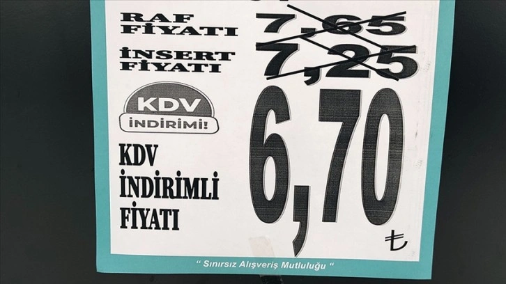 Gıdada KDV indirimi etiketlere yansımaya başladı