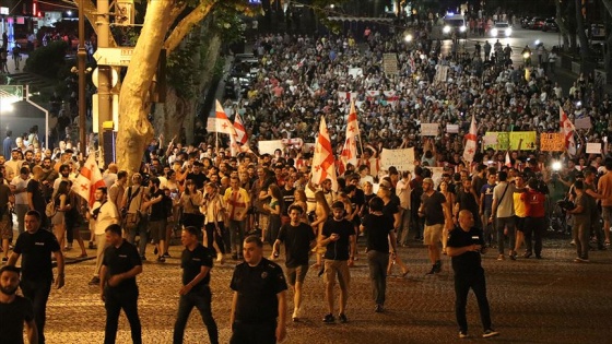 Gürcistan'da protestolar devam ediyor