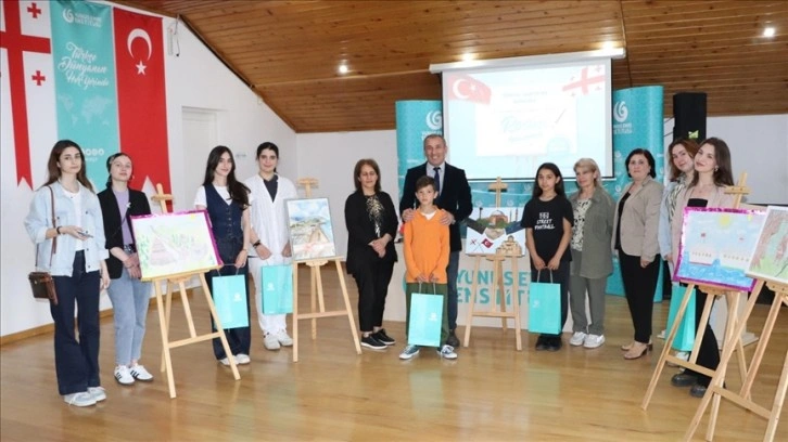 Gürcistan'da 'Türkiye Gürcistan Dostluğu' temalı resim yarışması yapıldı