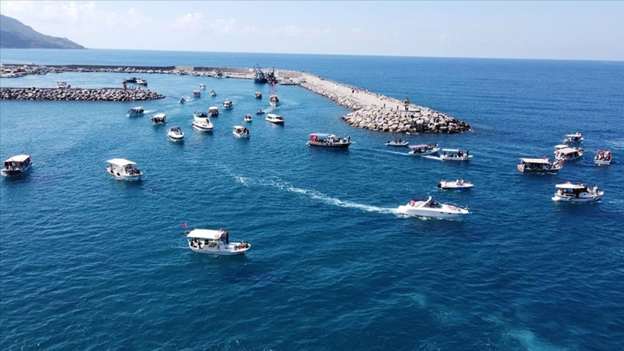 Hatay'da Küresel Sumud Filosu'nu "selamlama" etkinliği düzenlendi
