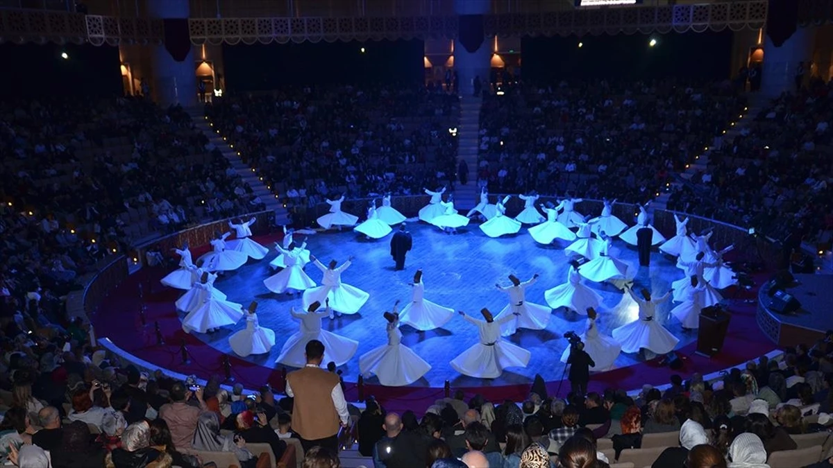 Hazreti Mevlana'nın 752. Vuslat Yıl Dönümü Uluslararası Anma Törenleri kapsamında Sema Ayin-i Şerifi yapıldı