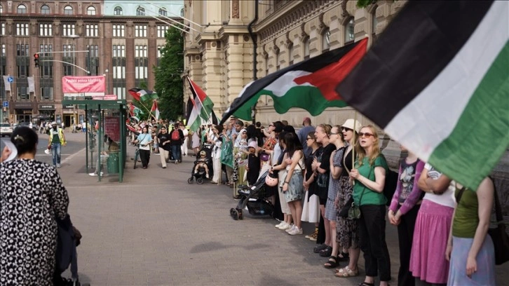 Helsinki Üniversitesindeki Filistin'e destek gösterileri ikinci ayına girdi