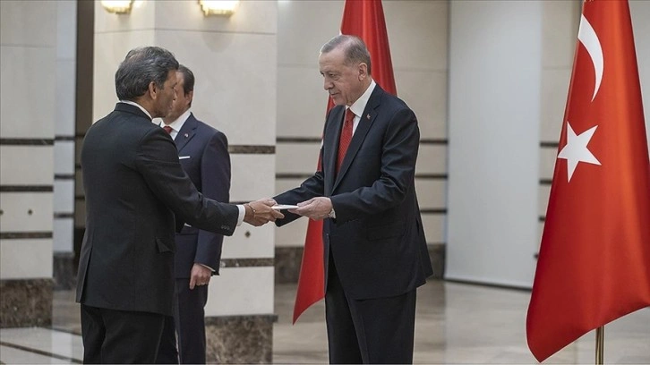 Hindistan Büyükelçisi Paul, Cumhurbaşkanı Erdoğan'a güven mektubu sundu