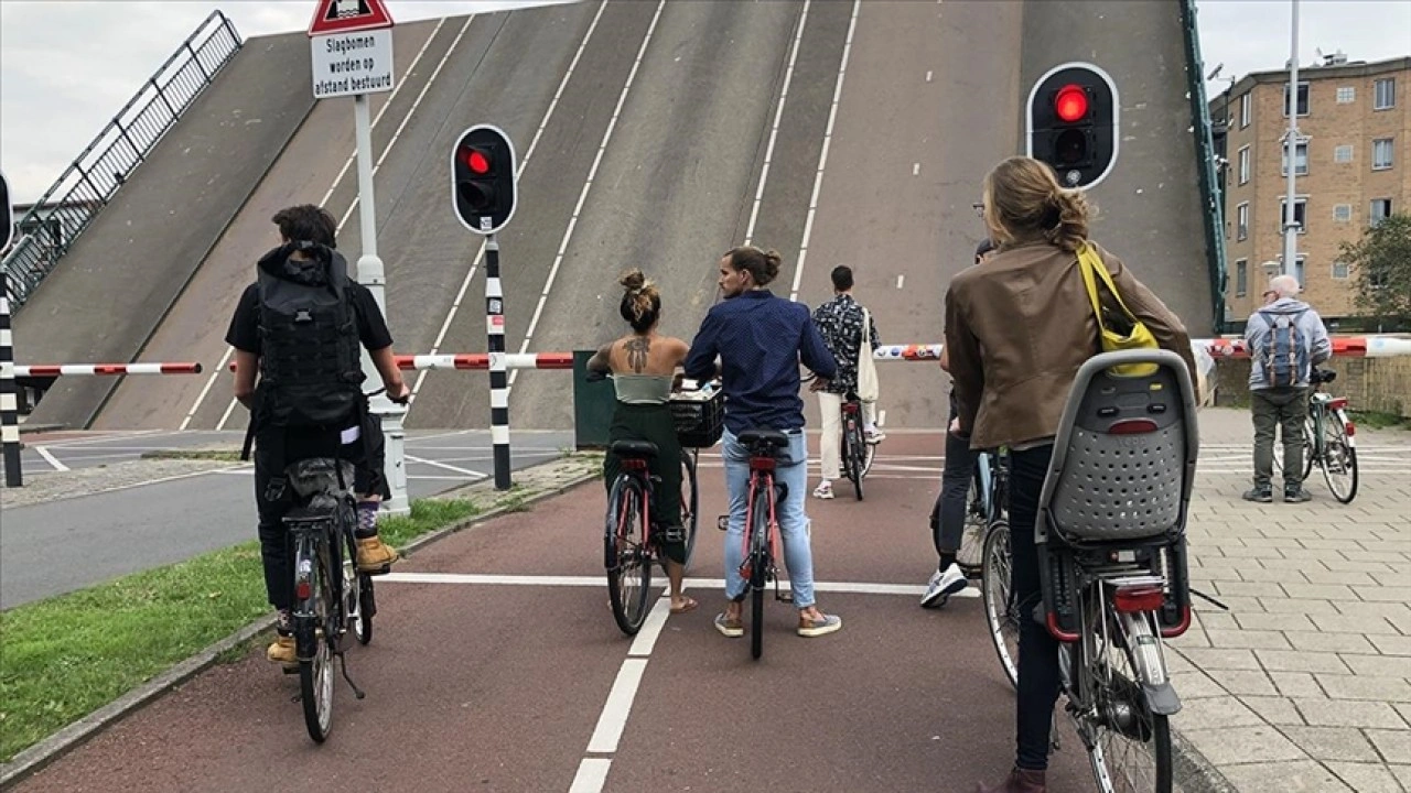 Hollandalıların yarısından fazlası ulaşım için pedal çeviriyor