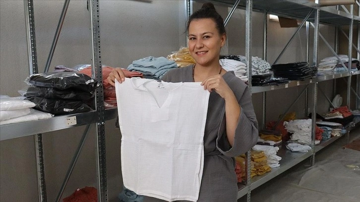İnternette bebek giysileri satarak ticarete atılan kadın girişimci yurt dışına açıldı