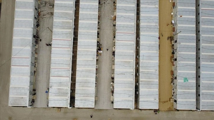 İskenderun'da 5 noktada kurulan konteyner kentlere 2 bin 541 depremzede yerleştirildi