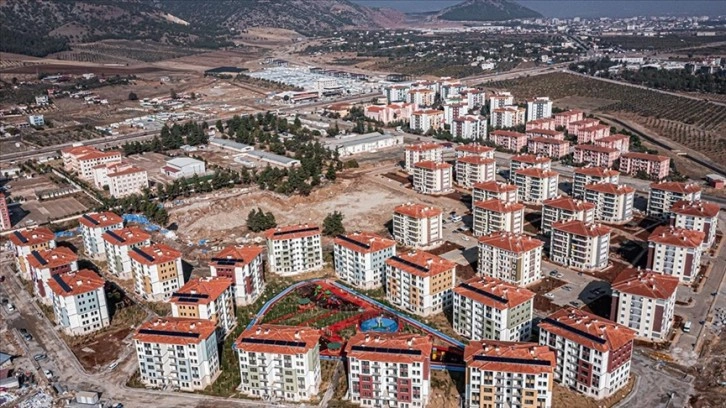 İslahiye'deki deprem konutları havadan görüntülendi