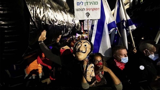 İsrail'de Netanyahu karşıtı gösteriler 26. haftasında devam etti