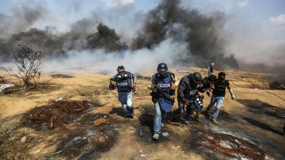 İsrail'in eylemlere müdahalesinde 84 gazeteci yaralandı