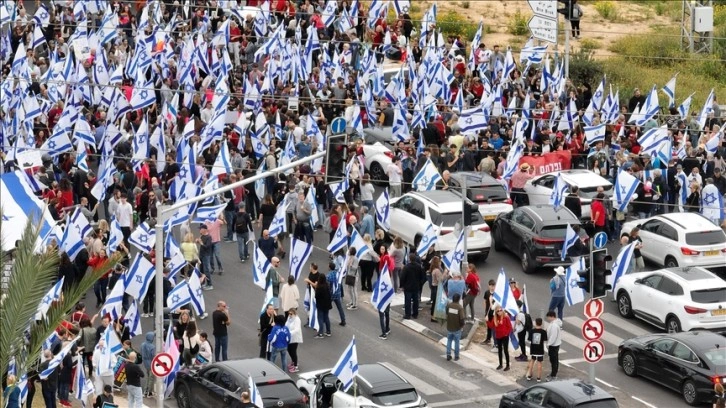 İsrail'de Netanyahu hükümetine karşı