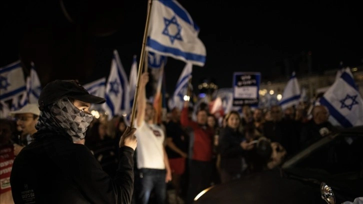İsrail'de Netanyahu hükümetinin politikalarına karşı kitlesel gösteriler 11'inci haftasında