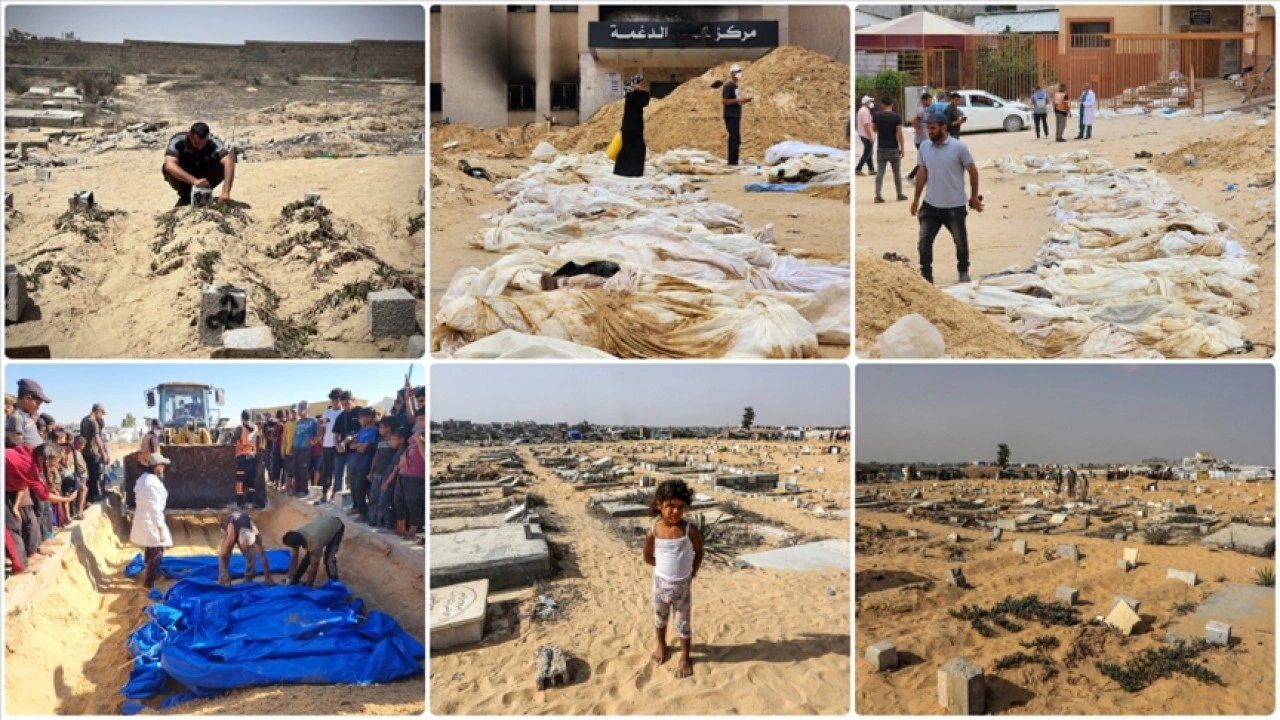 İsrail'in bir yıldır saldırılarını sürdürdüğü Gazze'de sokaklar