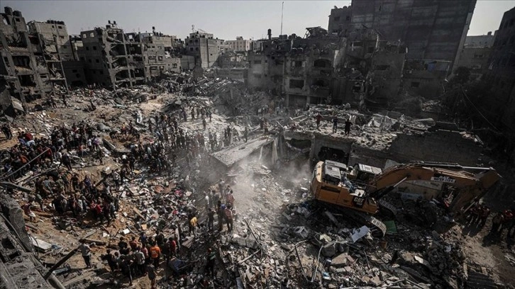 İsrail'in Cibaliya Mülteci Kampı bombardımanı geride büyük bir yıkım bıraktı