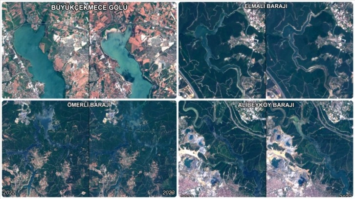 İstanbul'a su sağlayan barajların yüzey alanı geçen yıla göre yüzde 18 küçüldü