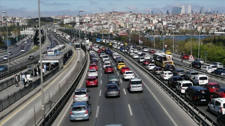 İstanbul'da bayramın birinci gününde trafik yoğunluğu