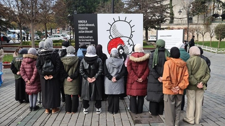 İstanbul'da Filistin'e destek eylemi düzenlendi