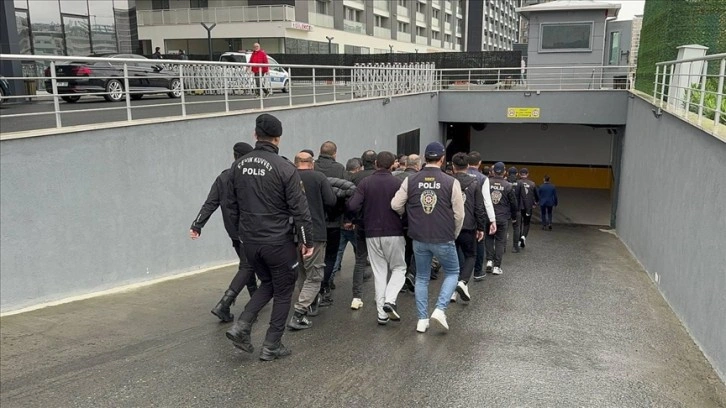 İstanbul'da suç örgütü operasyonunda 42 şüpheli yakalandı