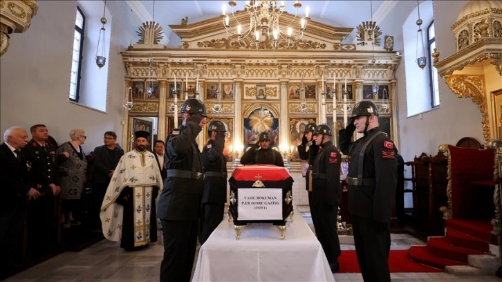 İstanbul'da vefat eden Kore gazisi Bokuman için kilisede tören düzenlendi